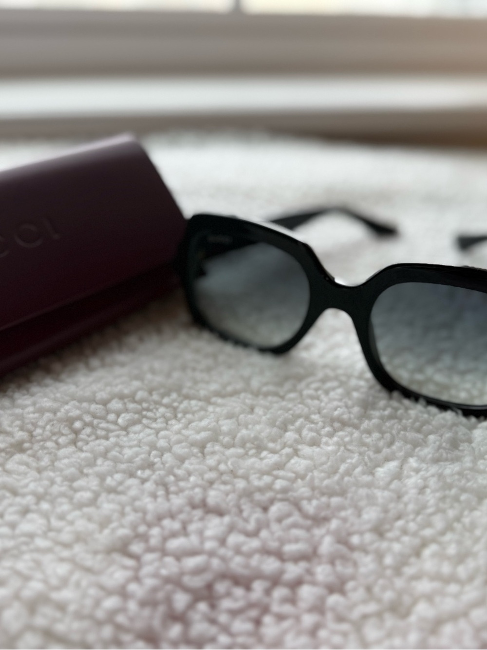 Gucci Oversized Square Black Sunglasses